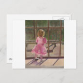 roze ballerina briefkaart (Voorkant / Achterkant)