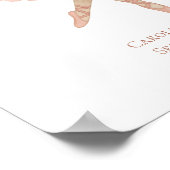 Roze Ballerina Bunny Meisjes Kwekerij Slaapkamer P Poster (Hoek)