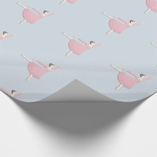 Roze Ballerina Cadeaupapier (Hoek)
