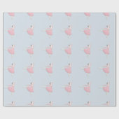 Roze Ballerina Cadeaupapier (Vlak)