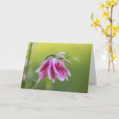 Roze Ballerina - Columbine in beweging Kaart (Gele Bloem)