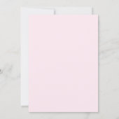 Roze Ballerina dans ballet bruidsdouche Kaart (Achterkant)