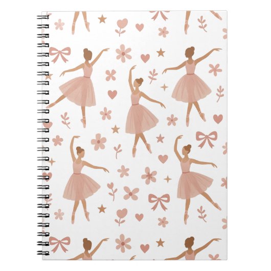 Roze Ballerina Dans Notitieboek (Voorkant)