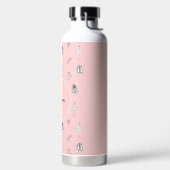 Roze ballerina en bloemen waterfles (Links)