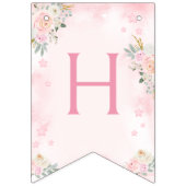 Roze ballerina gelukkig verjaardag meisje bunting  vlaggetjes (Tweede vlag)