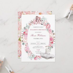 Roze Ballerina Girl Birthday