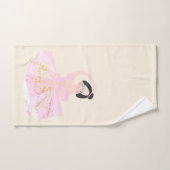 Roze ballerina handdoeken set. (Handdoek)