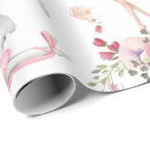 Roze Ballerina Inpakpapier (Rol Hoek)