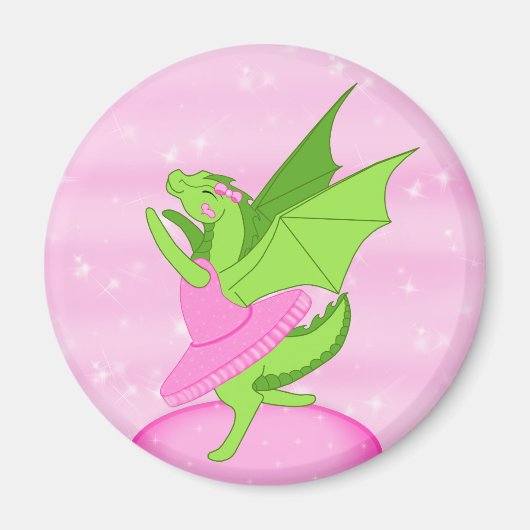 Roze Ballerina Magneet (Voorkant)