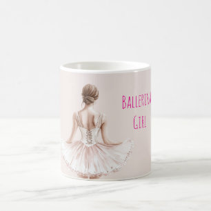 Roze Ballerina Meisje Koffiemok