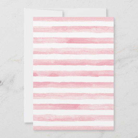 Roze Ballerina Meisje Verjaardag Uitnodiging (Achterkant)