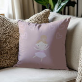 Roze Ballerina Meisjes Kussen