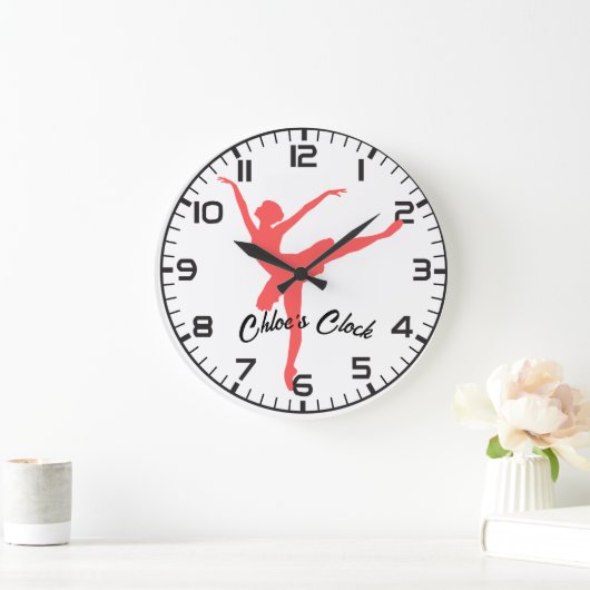 Roze Ballerina.  naam. Grote Klok (Huis)