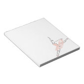  Roze Ballerina Notitieblok (Schuin)