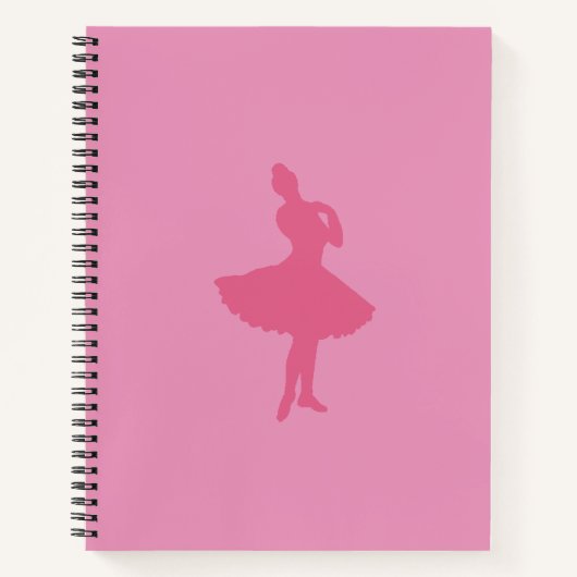 Roze Ballerina Notitieboek (Voorkant)