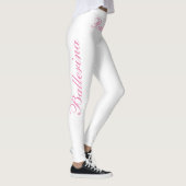 roze ballerina op wit leggings (Rechts)