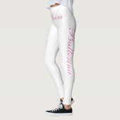 roze ballerina op wit leggings (Links)