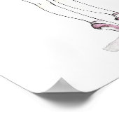 Roze Ballerina Poster (Hoek)