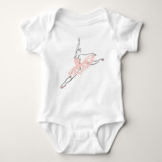  Roze Ballerina Romper (Voorkant)