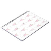 Roze Ballerina Roze Dancer Girl Notitieboek (Linkerzijde)