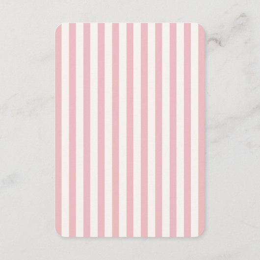  Roze Ballerina Schoenen Meisje Luier Raffle Informatiekaartje (Achterkant)