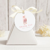 Roze Ballerina Shoes Birthday Party Hartelijk dank Bedankjes Labels