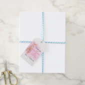 Roze Ballerina Shoes Birthday Party Hartelijk dank Cadeaulabel (Met Touw)