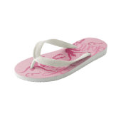 Roze Ballerina Silhouette Dancer Kinder Teenslippers (Schuin)