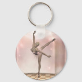 roze ballerina sleutelhanger (Voorkant)
