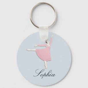 Roze Ballerina Sleutelhanger