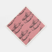 Roze Ballerina Slippers Ballet Paper Napkins Servetten (Hoek)