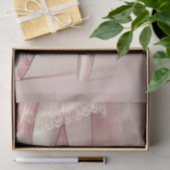 Roze Ballerina Spitse Tenengeborte Viering Tissuepapier (Geschenk)