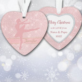 Roze Ballerina Star Lights Ornament