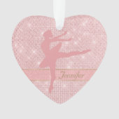 Roze Ballerina Star Lights Ornament (voorkant)