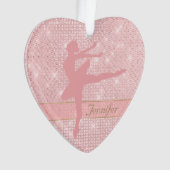 Roze Ballerina Star Lights Ornament (voorkant)