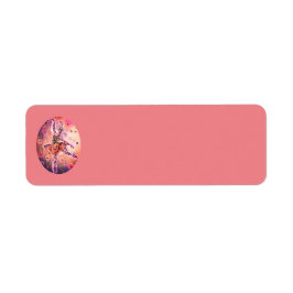 Roze Ballerina Sugar Plum Fairy Nutkraker Dancer Etiket