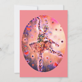 Roze Ballerina Sugar Plum Fairy Nutkraker Dancer Feestdagenkaart