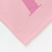 Roze Ballerina Text Design for Ballet Dancers Fleece Deken (Hoek)