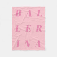 Roze Ballerina Text Design for Ballet Dancers