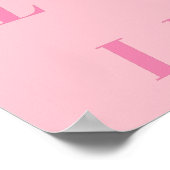 Roze Ballerina Text Design for Ballet Dancers Poster (Hoek)