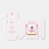 Roze Ballerina thema Birthday Party Guest Bedankt Bedankdoosjes (Uitgevouwen)