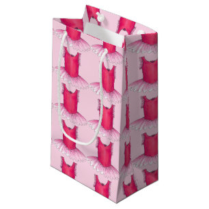 Roze Ballerina Tutus Dance Teacher Gift Bag Klein Cadeauzakje