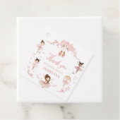 Roze Ballerina verjaardagsfeestje plein Bedankjes Labels (In situ)