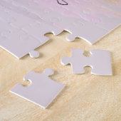 Roze Ballerina Waterverf Hedendaagse Kunst Legpuzzel (Zijkant)