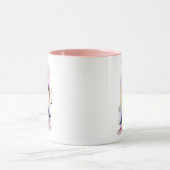 Roze Ballerina Waterverf Hedendaagse Kunst Mok (Midden)