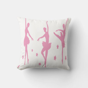Roze Ballerina's Kussen