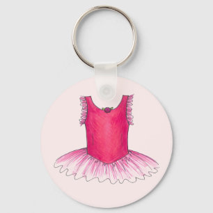 Roze ballet Ballerina Costume Tutu Dance Sleutelha Sleutelhanger