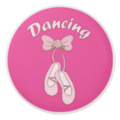 Roze ballet Ballerina Dresser Drawer Knop (Voorkant)