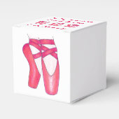Roze ballet Ballerina Pointe Shoes Dance Teacher Bedankdoosjes (Voorkant Zijde)