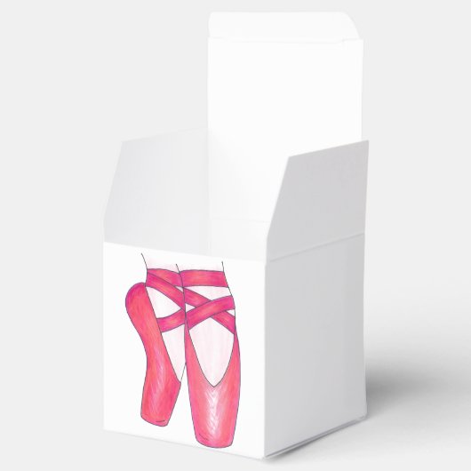 Roze ballet Ballerina Pointe Shoes Dance Teacher Bedankdoosjes (Geopend)